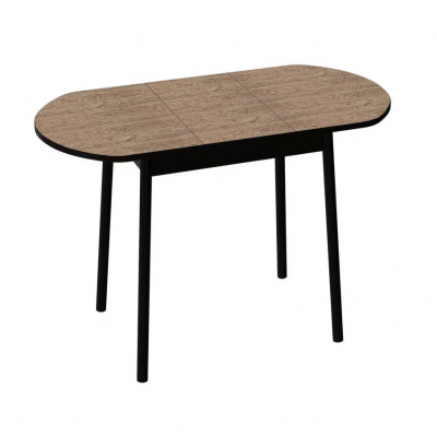 Стол ВВР Кэлли-2 раздвижной, Дуб кера/черный, пластик